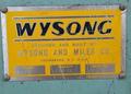 10' X 1/4" WYSONG MECHANICAL SHEAR