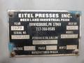 60 TON EITEL MODEL RP60 HYDRAULIC PRECISION STRAIGHTENING PRESS, 8" STROKE: STOCK #14296