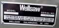 10" x 16" Wellsaw Horizontal Band Saw 1016, 1" Blade, Wet, 2 HP, New, In Stock