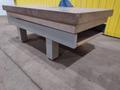 PORTER-CABLE ROUTER W/ HD GUIDE ARM ON 8' X 4' X 10" STARRETT CRYSTAL PINK GRANITE SURFACE PLATE: STOCK #19044
