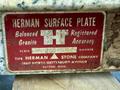 24" X 24" X 5" HERMAN STONE GRANITE SURFACE PLATE. STOCK # 1086126