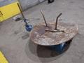 5,500 LBS X 48" AWC (ACCRA-WIRE CONTROLS) MODEL #F-200AF HORIZONTAL PALLET TYPE POWERED DE-COILER REEL: STOCK #19265