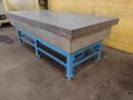 8' X 4' X 14" CHALLENGE PRECISION LAYOUT INSPECTION GRANITE TABLE W/ EDGE LEDGES: STOCK #23812
