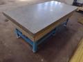 8' X 4' X 14" CHALLENGE PRECISION LAYOUT INSPECTION GRANITE TABLE W/ EDGE LEDGES: STOCK #23812