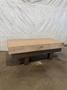 48" X 96" STARRET PINK GRANITE SURFACE PLATE WITH STAND. STOCK # 0115326