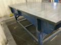 48" X 98" X 1 3/8" THICK CAST IRON SURFACE PLATE WITH STEEL STAND: STOCK #80808