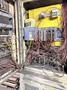 Hunter model hmp 10C automatic molding machine s/n 82P928, op. with Emerson PLC, feed belt