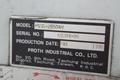 10" X 20" PROTH HORIZONTAL SURFACE GRINDER: STOCK #63002