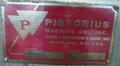 12" Pistorius Double Miter Chop Saw DC12P, Pneumatic Downfeed, 3 HP