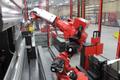60 Ton x 4′ Amada EG6013 Automated Bend Cell, 2017 – 6 -Axis Robot, 7-Axis Backgauge