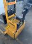 3,000 LB BIG JOE MODEL PDM 30-60 ELECTRIC WALK BEHIND FORKLIFT. STOCK # 1061023.