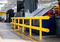 (42) 10' LONG x 26" HIGH IDEAL SHIELD TWO LINE PLASTIC COATED HEAVY DUTY GAURDRAIL BARRIER: YOBRO #24873