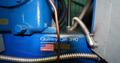 QUINCY MODEL #QR-390 TWO STAGE TANK MOUNTED RECIPROCATING AIR COMPRESSOR: YOBRO #24621