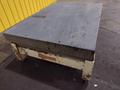 6' X 4' X 5" COLLINS MICROFLAT GRANITE INSPECTION SURFACE PLATE AND TABLE STAND: STOCK #19004