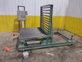 60" x 48" ROACH LIFT &amp; TILT UPENDER / TABLE WITH ROLLER CONVEYOR, 115 VOLT &amp; AIR: YOBRO #24709