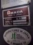 50 TON x 6' AMADA MODEL #RG50 HYDRAULIC PRESS BRAKE NC9-EX CONTROL, 1987: STOCK #19273