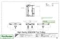 80/40 TON X 195' X 59' LIFT NORTH AMERICAN IND DOUBLE LEG ROLLING GANTRY CRANE: STOCK #14494