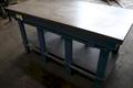 3' X 6' X 6" CUSTOM STEEL TABLE ON STAND: STOCK #75570