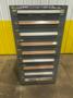 9 DRAWER X 30” X 28” X 59”  STANLEY VIDMAR TOOL STORAGE CABINET: YOBRO #26072