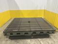 96" X 120" GIDDINGS &amp; LEWIS T SLOT POWERED AIR LIFT ROTARY TABLE: STOCK #22066