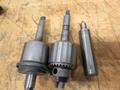 Manual Lathe Tooling, (3) Dorian QITP25-N and (1) Aloris AXA 1 Tool Post Holders, Jacobs Keyed Chuck &amp; Live Center with #2 MT, Royal Live Center 1" Straight Shank- Auction Item