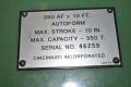 CINCINNATI 350 TON HYDRAULIC PRESS BRAKE, STOCK# 14118J