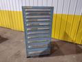 11 DRAWER STANLEY VIDMAR BLUE TOOL STORAGE CABINET 30" X 29.5" X 59"H : YOBRO 26150