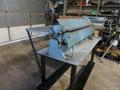 22 Ga. x 4 ft Roper Whitney Connecticut Bench Brake and 18" Lockformer Manual Cleatbender - Steel Stand made by previous Owner