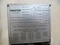 60-ton Minster #6SS Open Back Inclinable Geared Press For Sale, Year 1986