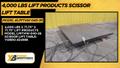 4,000 LBS X 71.75" X 71.75" LIFT PRODUCTS MODEL LPFT4W-040-36 HYRAULIC SCISSOR LIFT TABLE 110V: YOBRO #24988