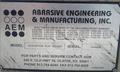 36" AEM BELT GRINDER AND DEBURRING MACHINE: STOCK #70463