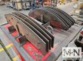 Simasv CH-3380 3" x 3" x 0.31" Hydraulic Angle Bending Roll, 2002
