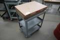 Starret Pink Granite Surface Plate, Grade B, 2-Ledge, 18" x 24" x 4", with Portable Steel Stand- Auction Item
