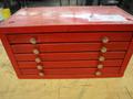 Huot Index (5) Drawer with Taps, Reamers, Insert Cutters, Boring Tools, etc..- Auction Item
