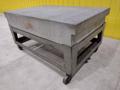 72" X 48" X 12" RAHN GRANITE SURFACE PLATE &amp; TABLE ON CASTERS : STOCK #20060