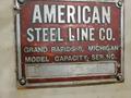 6,000 LB X 28" AMERICAN STEEL LINE MODEL #1000 MOTORIZED COIL REEL UNCOILER: STOCK # 3495