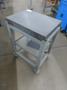 Black Granite Surplus Plate on Stand w Portable Cart on Casters- Auction Item