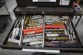 Kennedy 3-Tier Portable Tool Cabinet with Contents: Assorted Cutting Tools and More- Auction Item