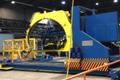 80" OD SAMUEL STRAPPING MEC DAGI 1800 AUTOMATED COIL WRAPPING MACHINE