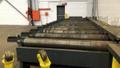 12' X 3/4" CLEVELAND SHEAR WITH ENTRY CONVEYOR &amp; JIB CRANE
