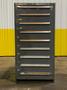 9 DRAWER X 30” X 28” X 59”  STANLEY VIDMAR TOOL STORAGE CABINET: YOBRO #26072