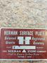 48" X 96" X 16" HERMAN PINK GRANITE SURFACE PLATE. STOCK # 0313522