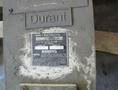 5000 LB 2.5 TON X 42" DURANT TOOL MODEL R50-25 MOTORIZED HORIZONTAL COIL REEL PALLET DECOILER: STOCK #3811