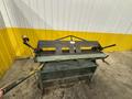 4' X 16 GAUGE ROPER WHITNEY MODEL #U416 MANUAL FINGER BOX &amp; PAN BRAKE W/ STAND: YOBRO #23907