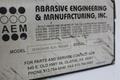 36" AEM BELT GRINDER AND DEBURRING MACHINE: STOCK #70463