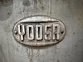 36”  YODER MODEL #M3 POWERED SLITTING HEAD w/ POWERED FEED &amp; HOLD DOWN ROLLS : STOCK #22953