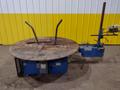 5,500 LBS X 48" AWC (ACCRA-WIRE CONTROLS) MODEL #F-200AF HORIZONTAL PALLET TYPE POWERED DE-COILER REEL: STOCK #19265