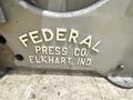 60 TON FEDERAL MODEL #55 OBI FLYWHEEL STAMPING PRESS 6" STROKE: STOCK #23255
