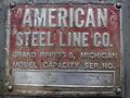 1500 LB X 20" AMERICAN MODEL #60 MOTORIZED COIL REEL UNCOILER: STOCK #19538