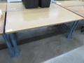 Work Bench, Wood Top, Metal Frame- Auction Item